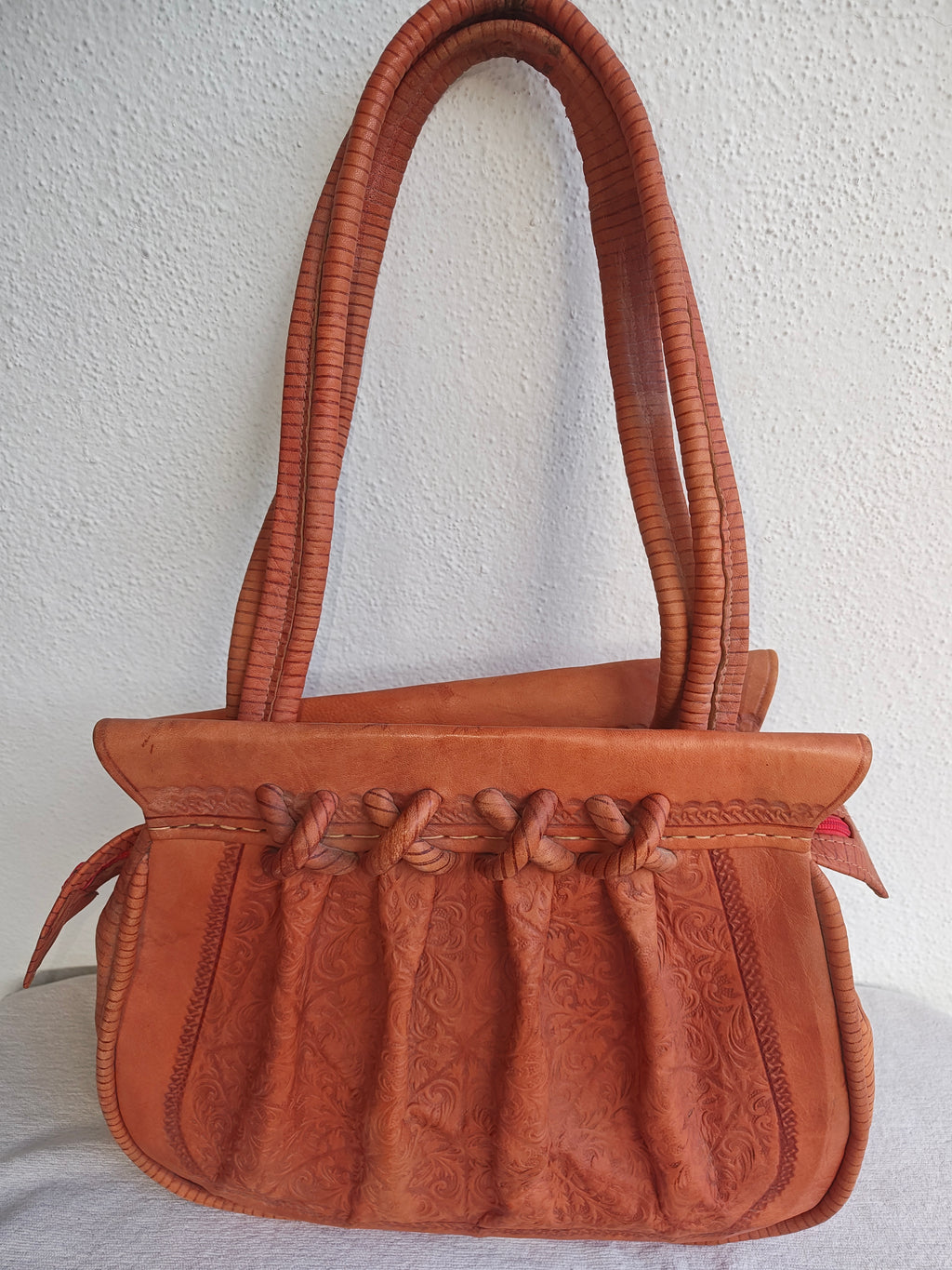 Vintage Marrakech Tooled Leather Handbag