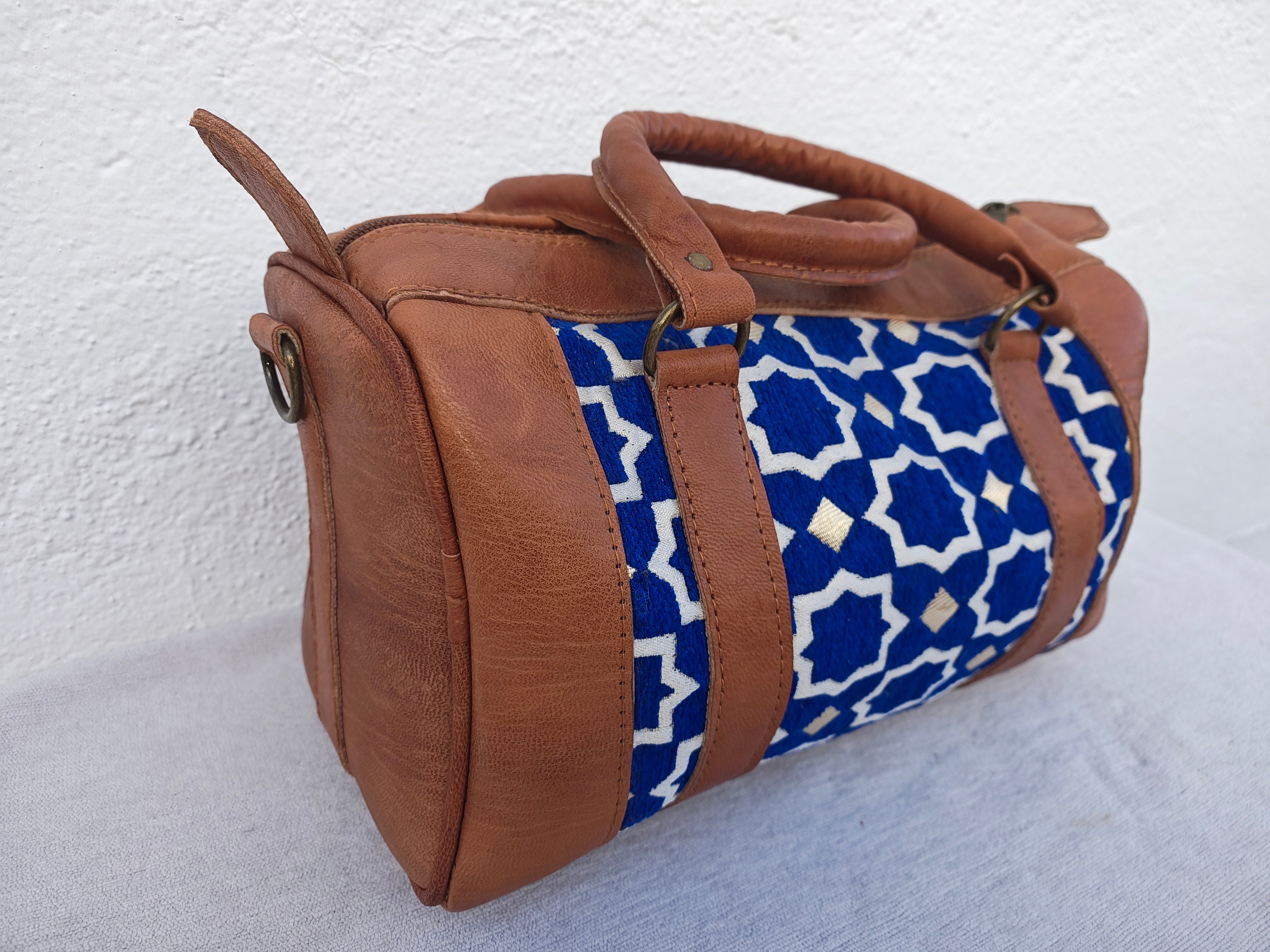 The Zellij Mini Duffle (Blue)