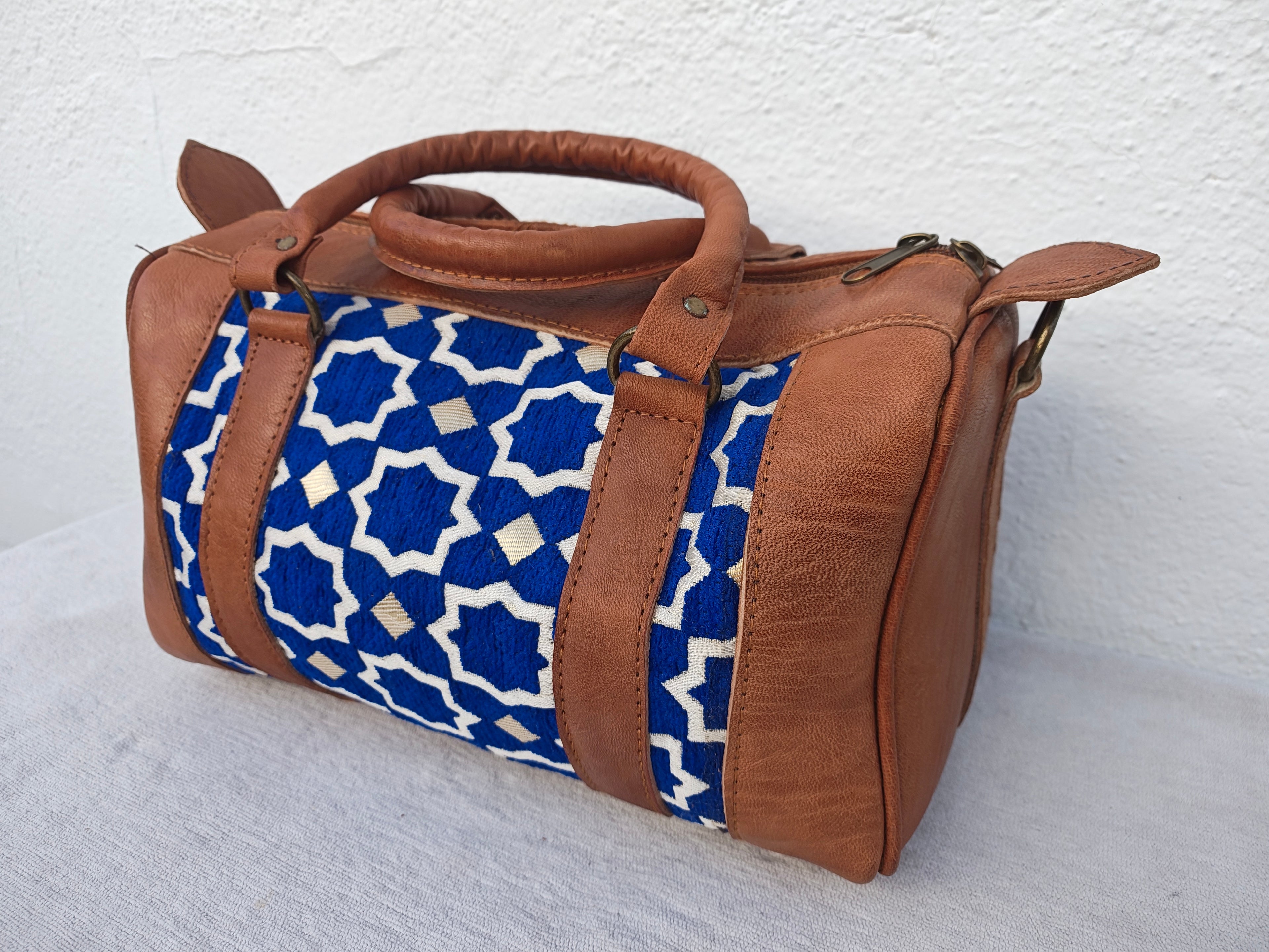 The Zellij Mini Duffle (Blue)