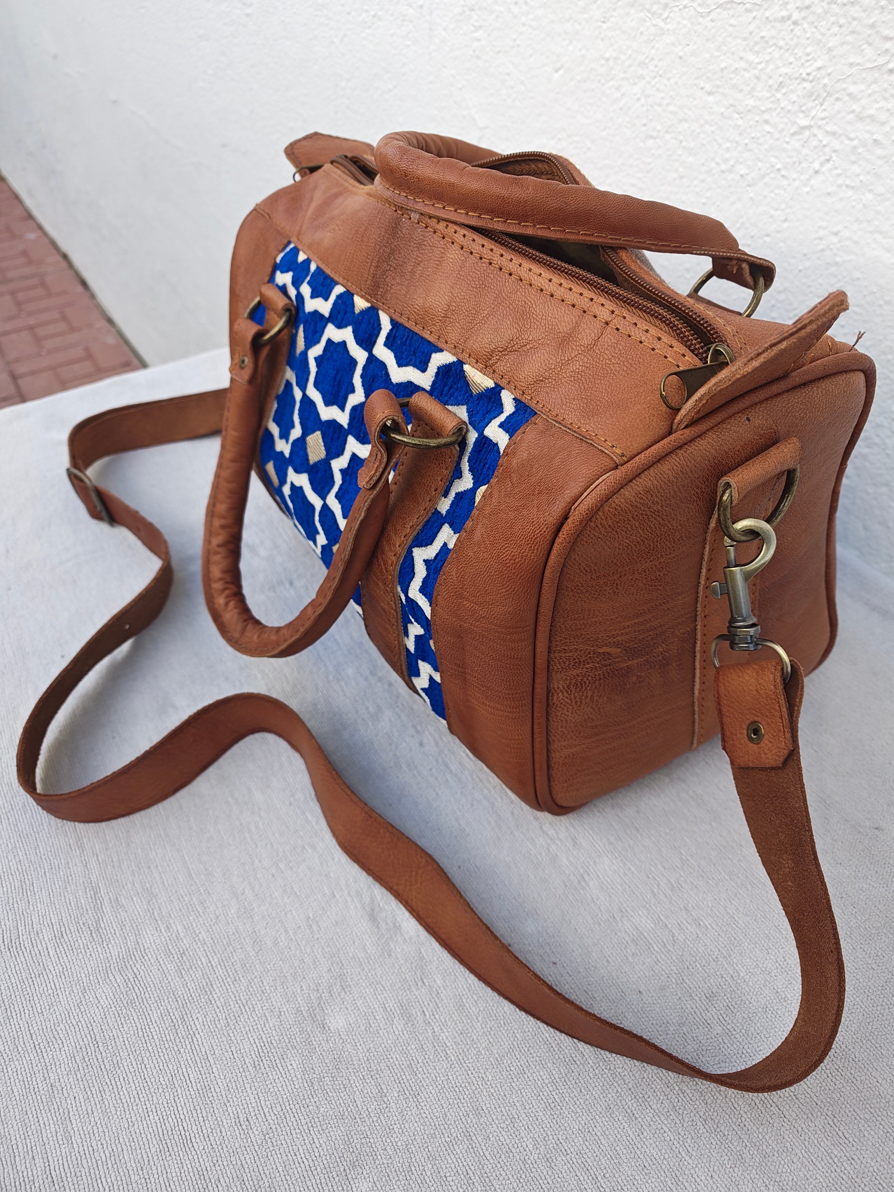 The Zellij Mini Duffle (Blue)