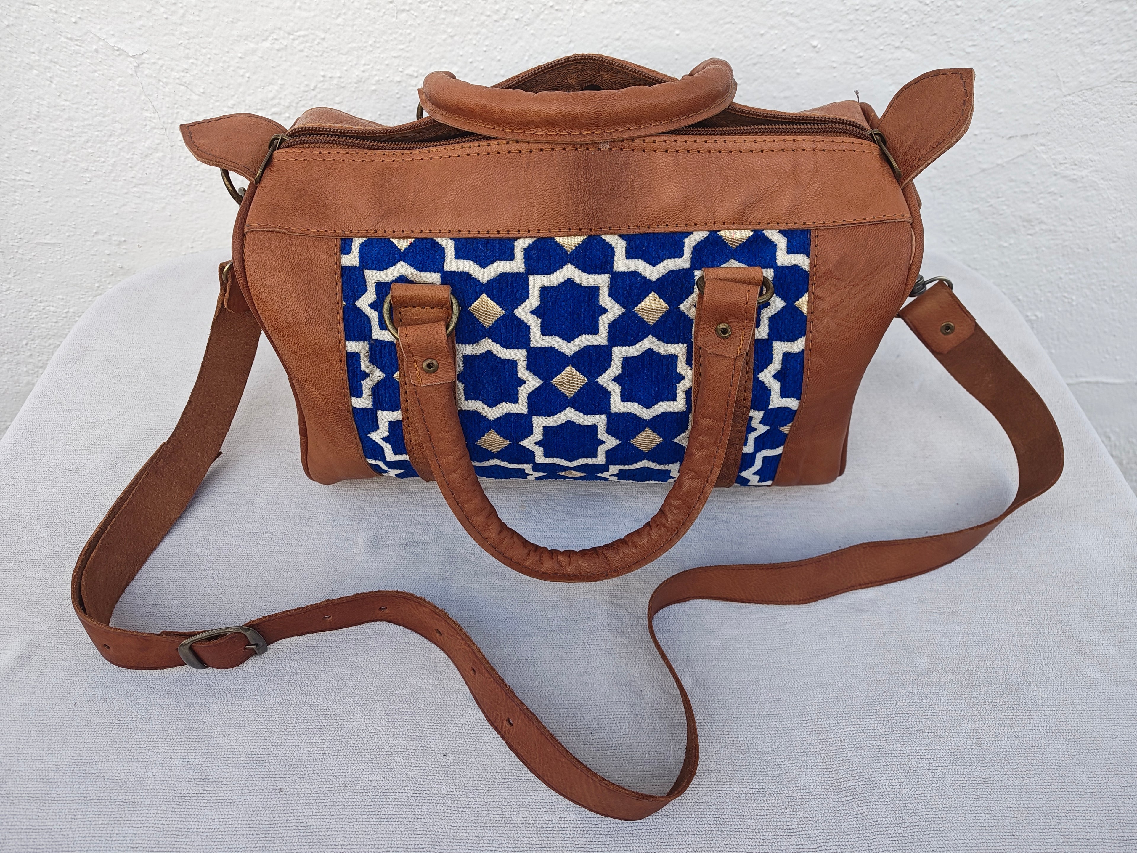 The Zellij Mini Duffle (Blue)