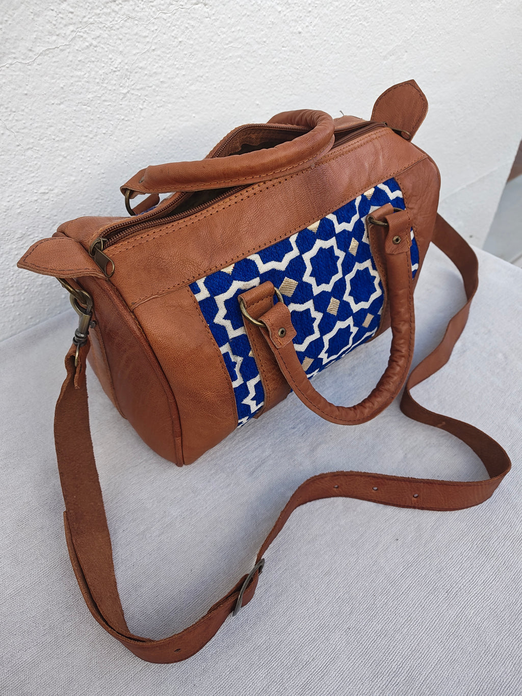 The Zellij Mini Duffle (Blue)